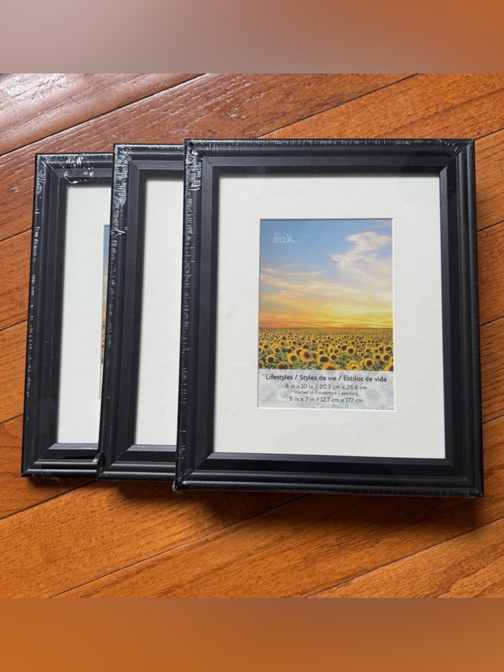 3 Pack Studio Decor 8" x 10" Black Lifestyles Frames